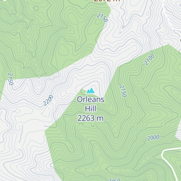 Map of Orleans Hill