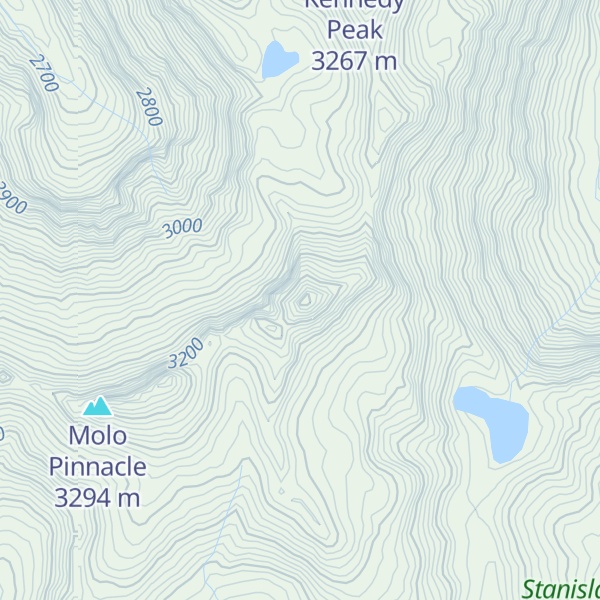Map of Molo Mountain