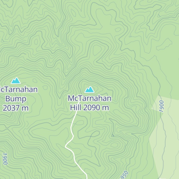 Map of McTarnahan Hill