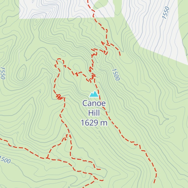 Map of Canoe Hill