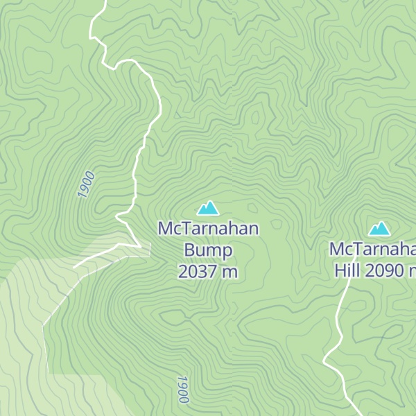 Map of McTarnahan Bump