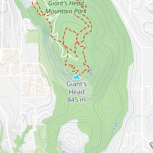 Map of Giant's Head