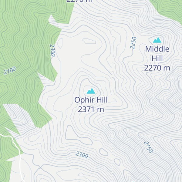 Map of Ophir Hill