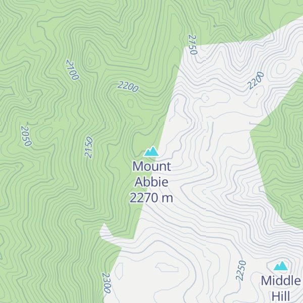 Map of Mount Abbie