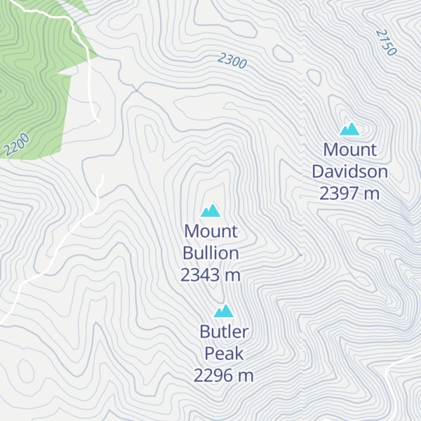 Map of Mount Bullion