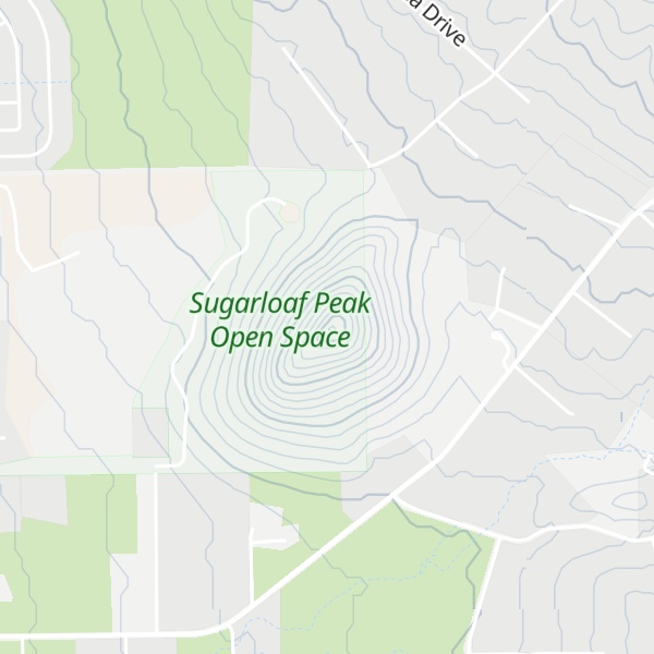 Map of Sugarloaf Peak