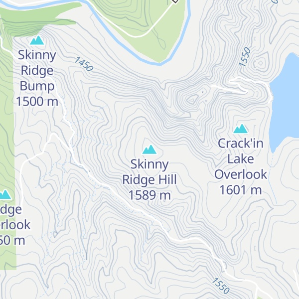 Map of Skinny Ridge Hill