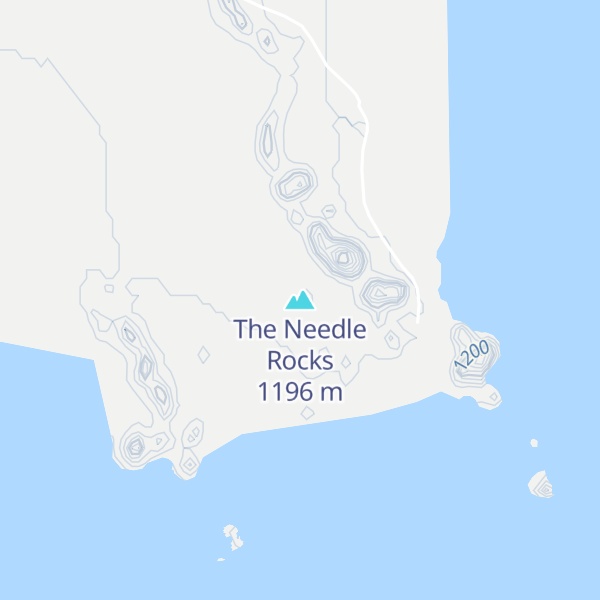 Map of The Needle Rocks