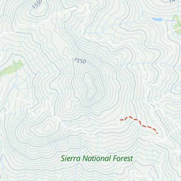 Map of Silver Knob