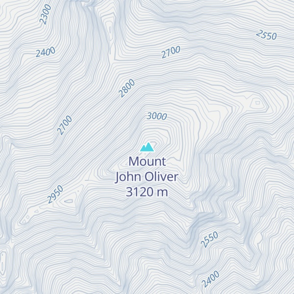 Map of Mount John Oliver
