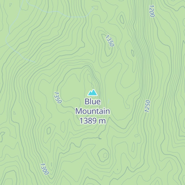 Map of Blue Mountain