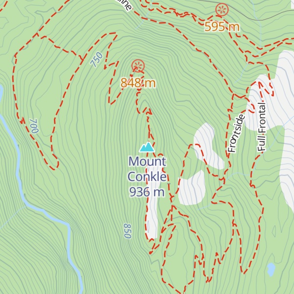 Map of Mount Conkle