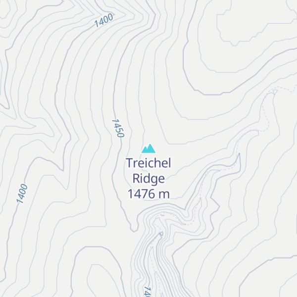 Map of Treichel Ridge