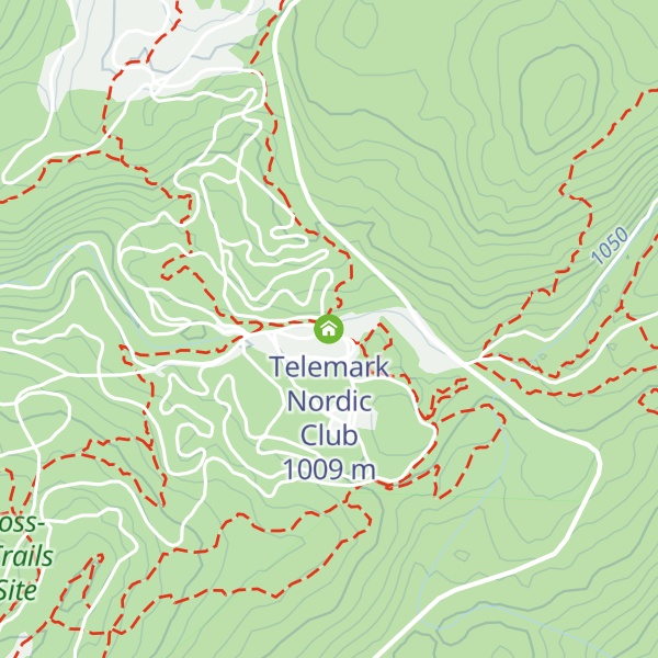 Map of Telemark Nordic Club