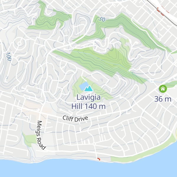 Map of Lavigia Hill