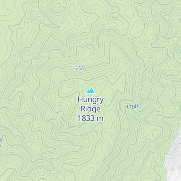 Map of Hungry Ridge