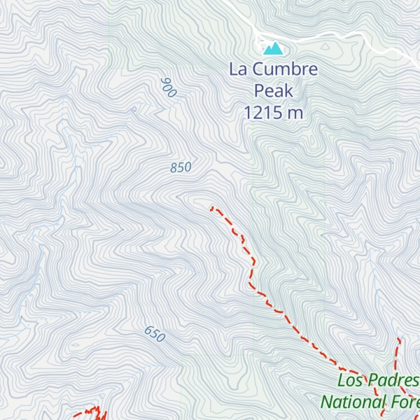 Map of Cathedral Peak