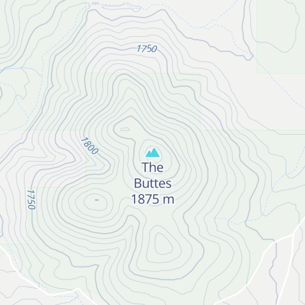 Map of The Buttes
