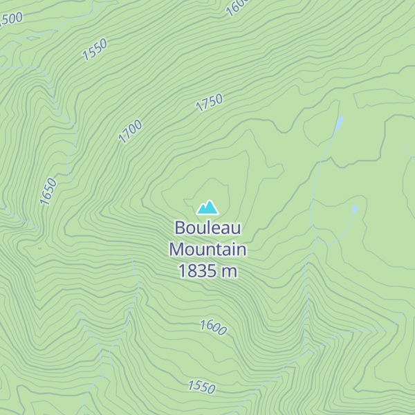 Map of Bouleau Mountain