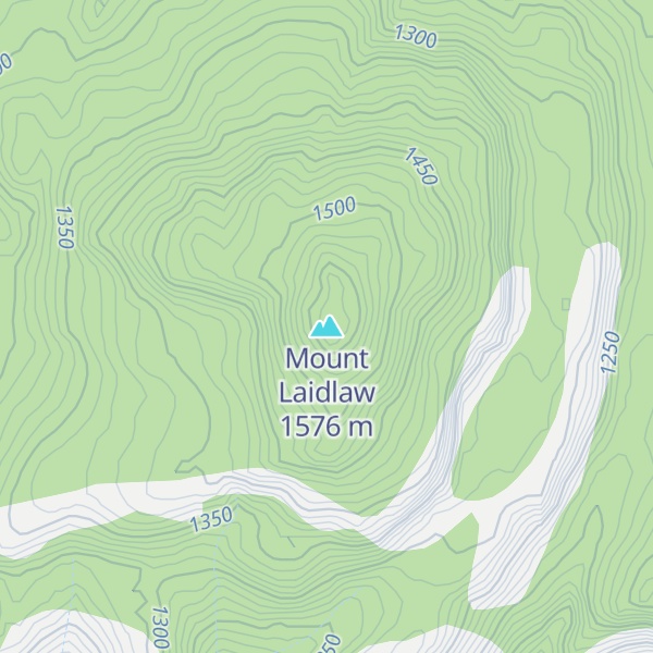 Map of Mount Laidlaw