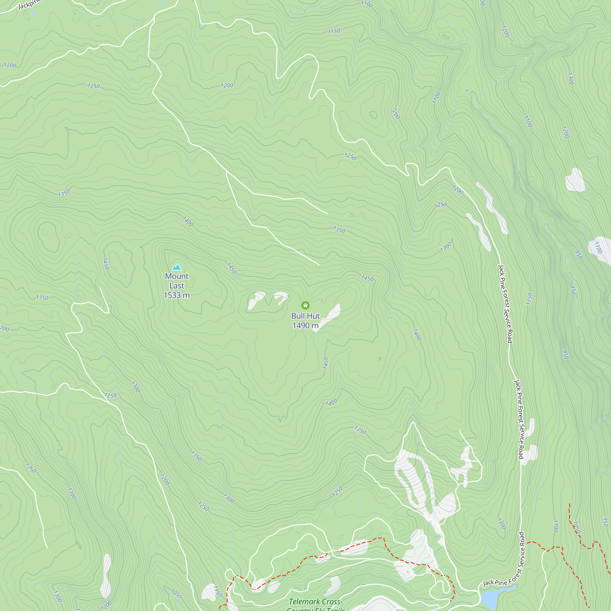 Bull Hut map
