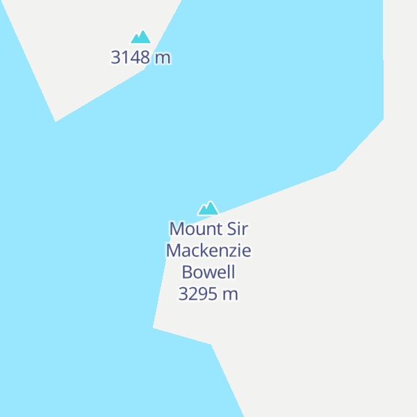 Map of Mount Sir Mackenzie Bowell