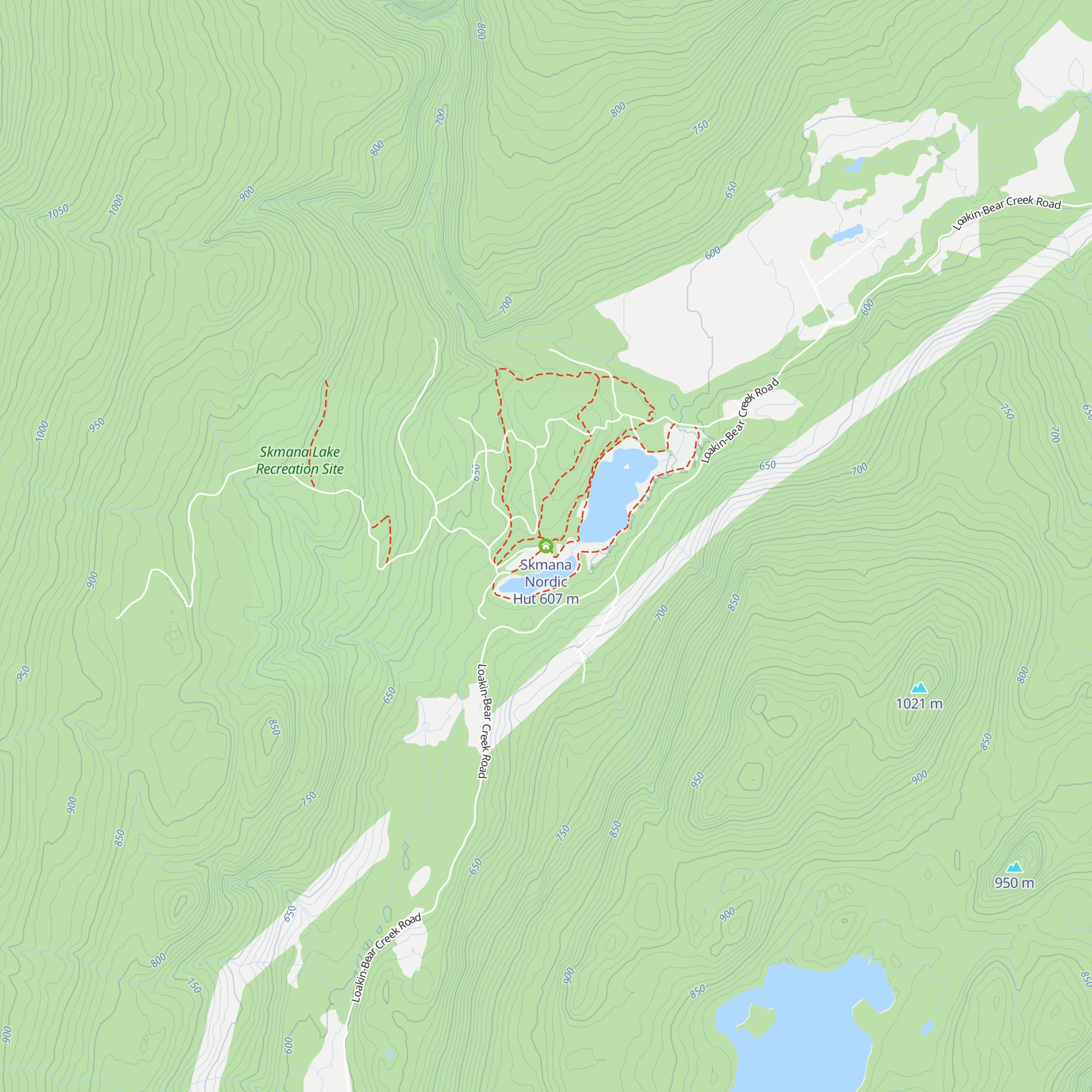 Skmana Nordic Hut map