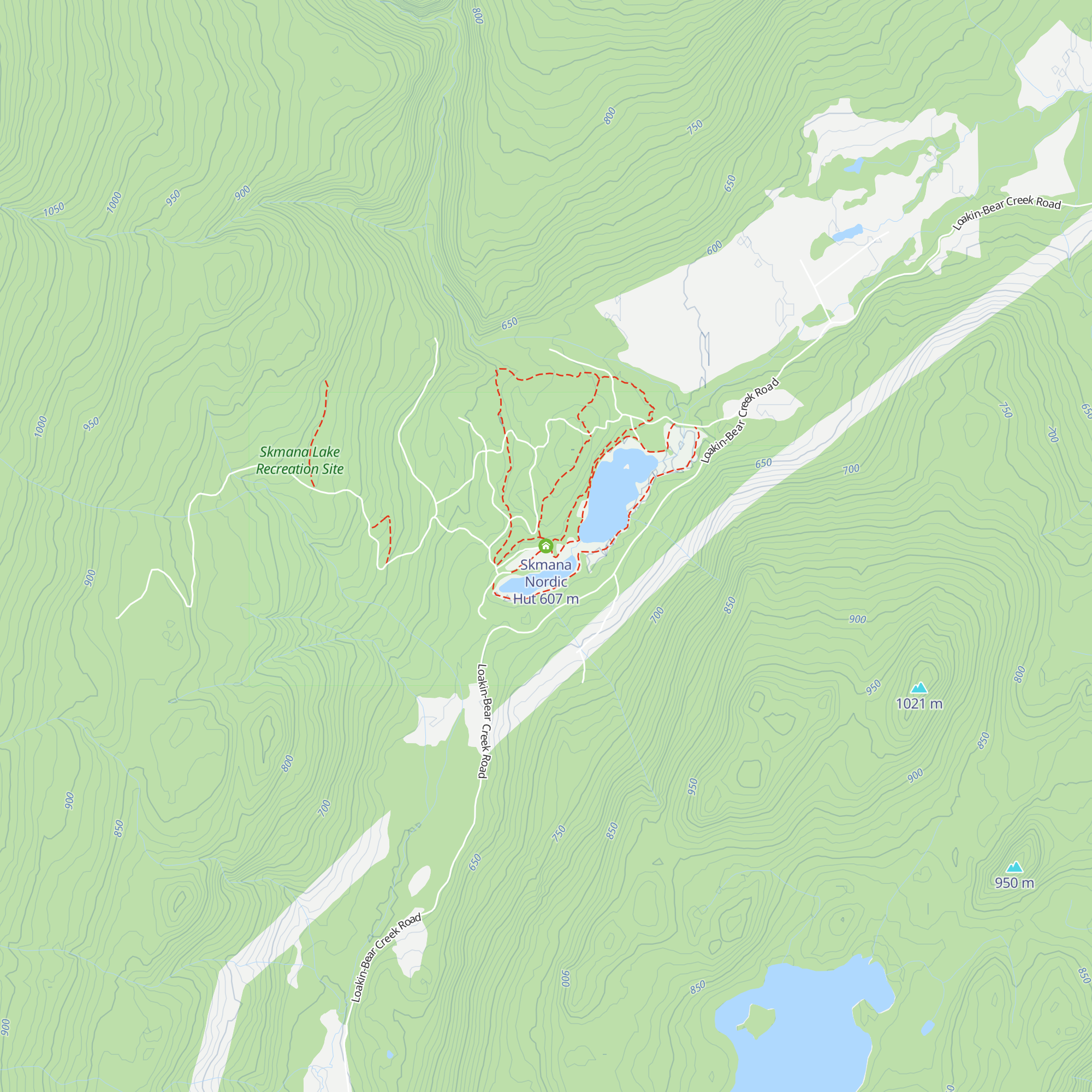 Skmana Nordic Hut map