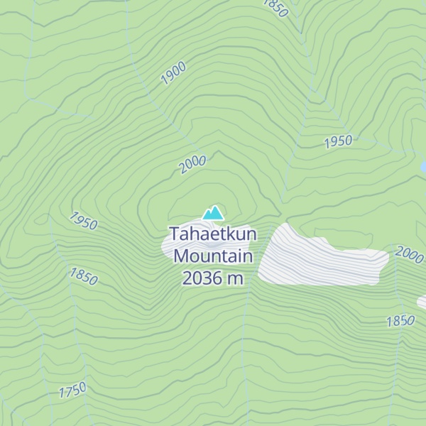 Map of Tahaetkun Mountain
