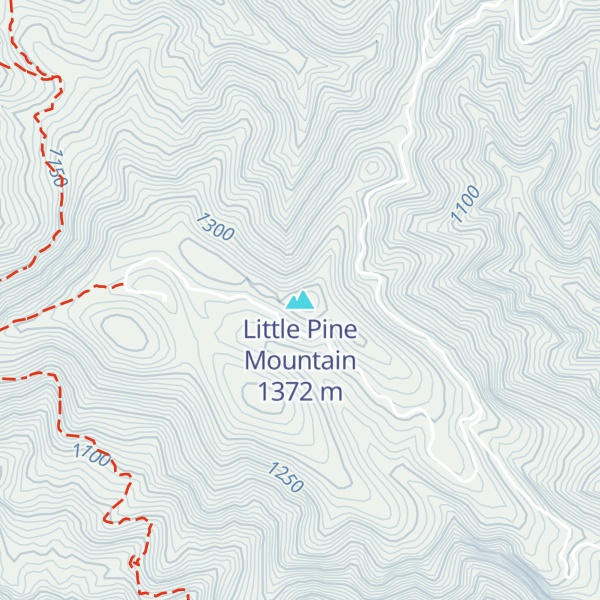 Map of Little Pine Mountain