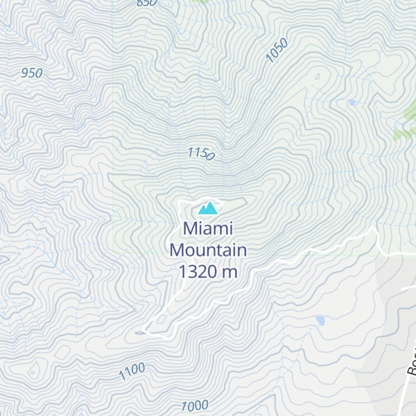 Map of Miami Mountain
