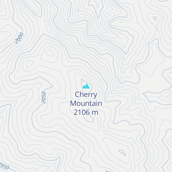 Map of Cherry Mountain