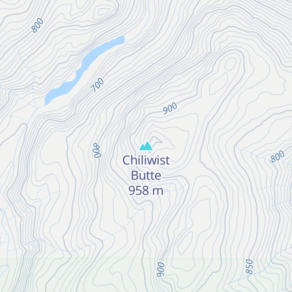 Map of Chiliwist Butte