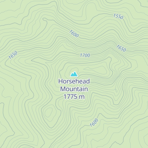Map of Horsehead Mountain