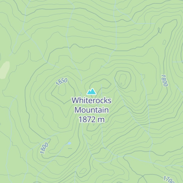 Map of Whiterocks Mountain