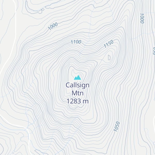 Map of Callsign Mtn