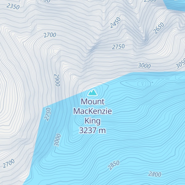 Map of Mount MacKenzie King