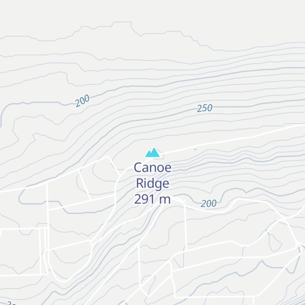 Map of Canoe Ridge