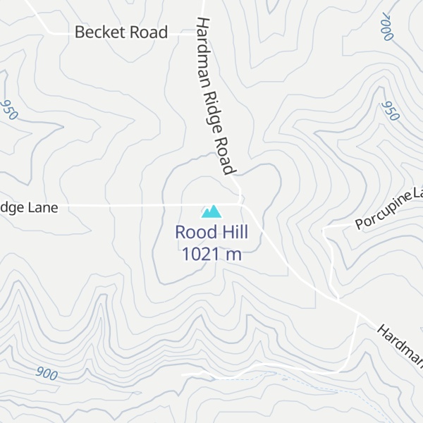 Map of Rood Hill