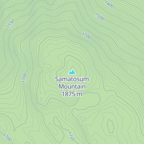Map of Samatosum Mountain