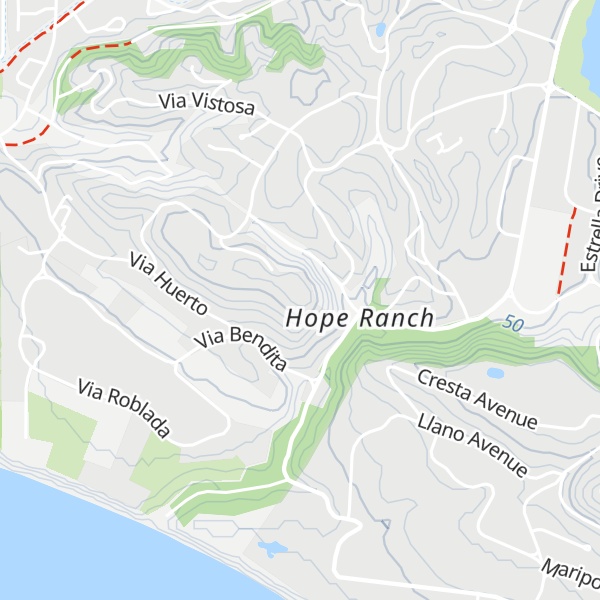Map of More Mesa