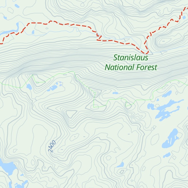 Map of Bartlett Peak