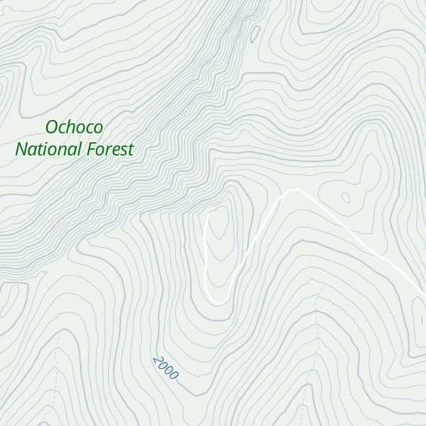 Map of Spanish Peak