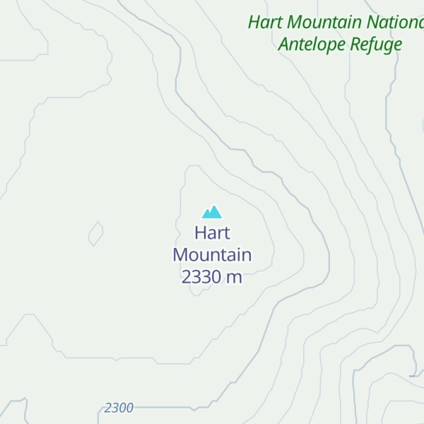 Map of Hart Mountain