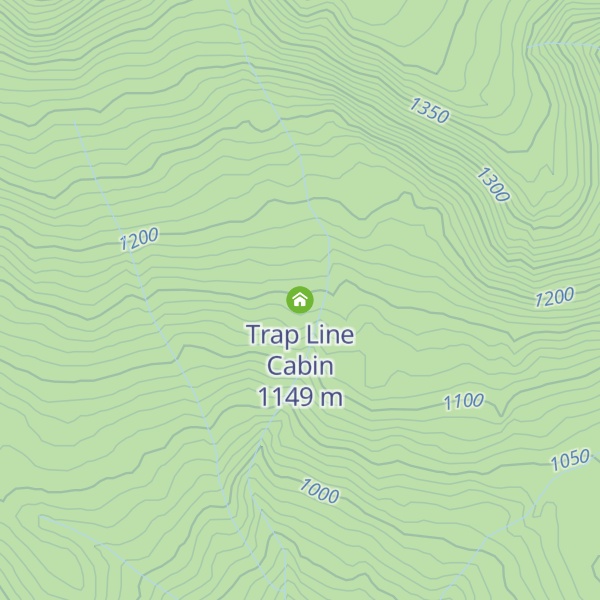 Map of Trap Line Cabin