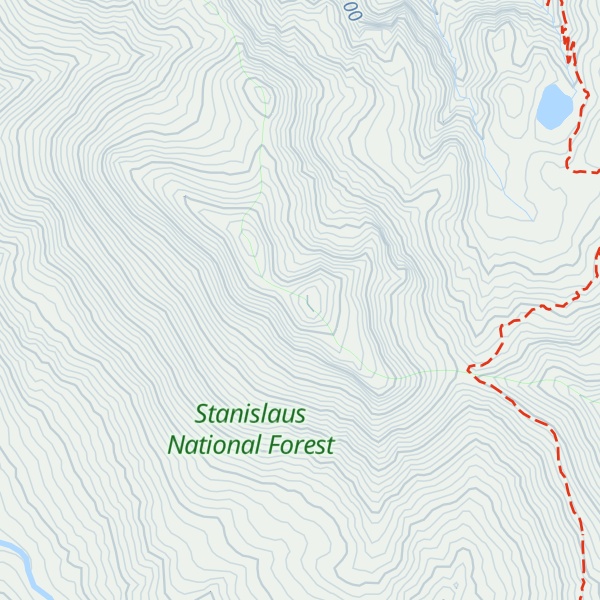 Map of Tryon Peak