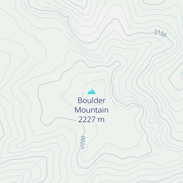 Map of Boulder Mountain