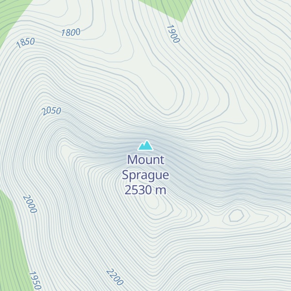 Map of Mount Sprague