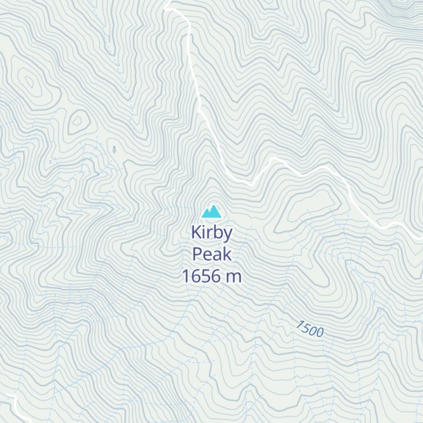 Map of Kirby Peak
