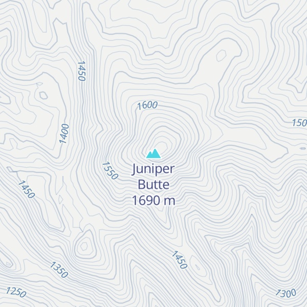 Map of Juniper Butte